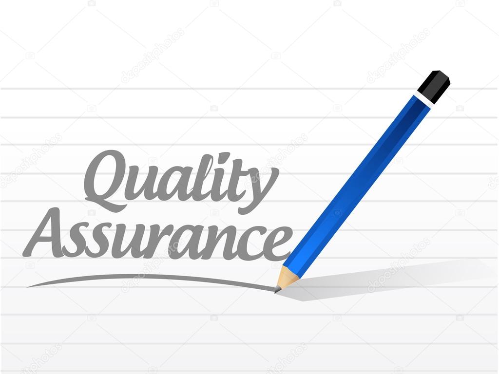 Quality Assurance message sign concept