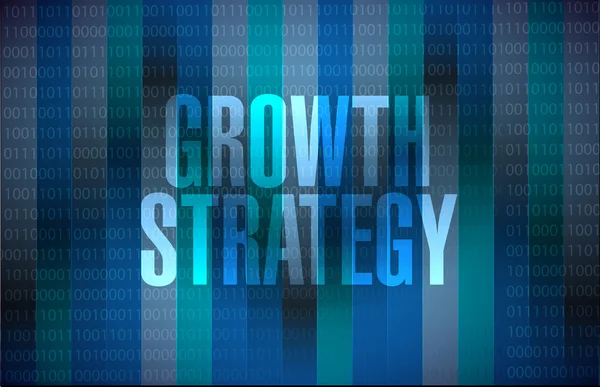 Tillväxt strategi binära tecken — Stockfoto