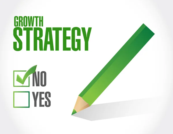 No Growth Strategy sign illustration — Stock Photo, Image