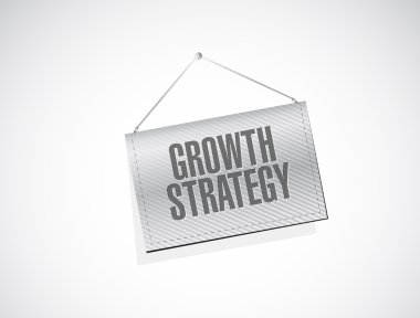 Büyüme stratejisi afiş işareti