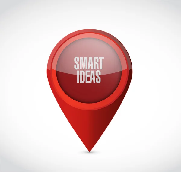 Smart ideas pointer concept — стоковое фото