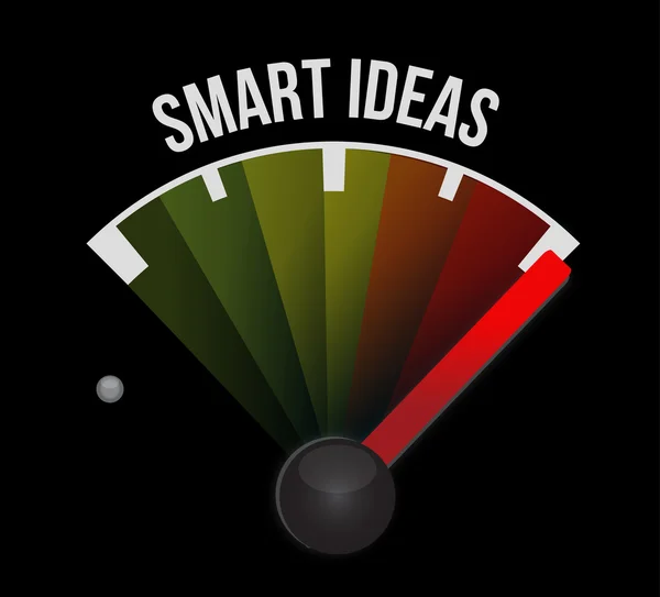 Smart ideas meter sign concept — Stock Photo, Image