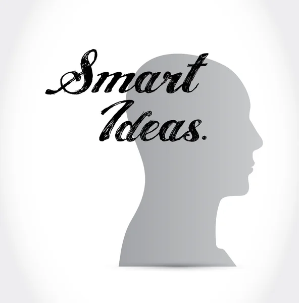 Smart ideas people head sign concept — Stock Photo, Image