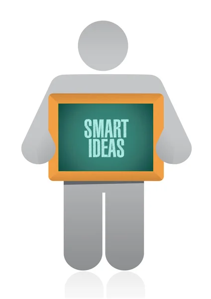 Smart ideas board sign concept — Stock Photo, Image