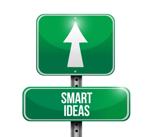 Smart ideas road sign concept — Stock Photo, Image