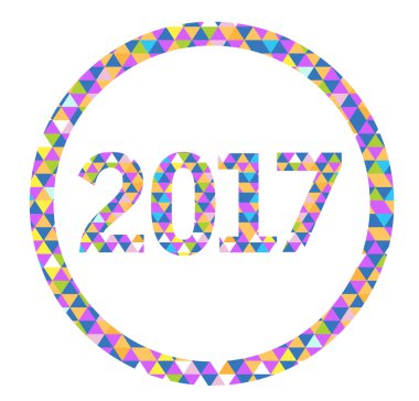 2017 üçgen şekli işaretini arka plan desen