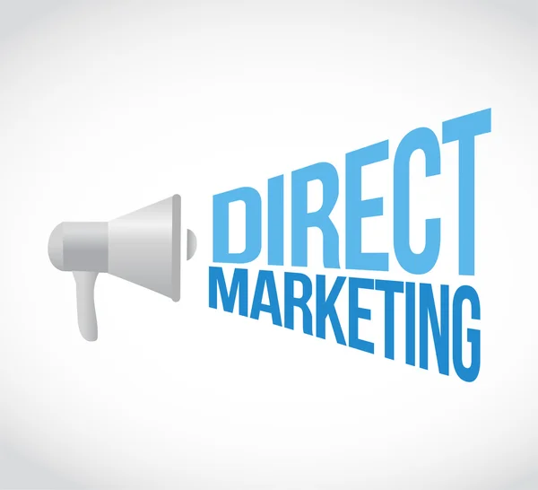 Direct marketing megaphone message concept — Stock Photo, Image