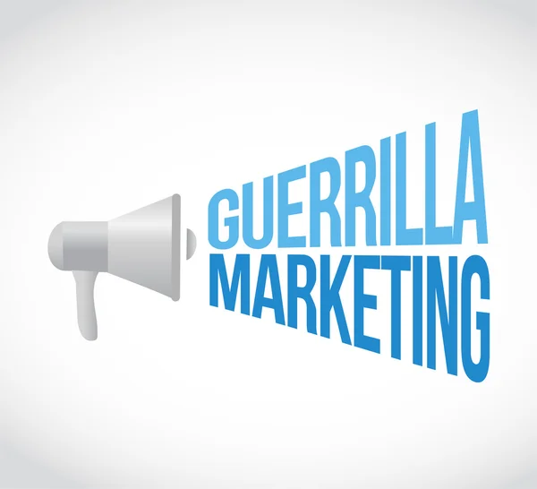 Concepto de mensaje de megáfono de marketing guerrilla —  Fotos de Stock