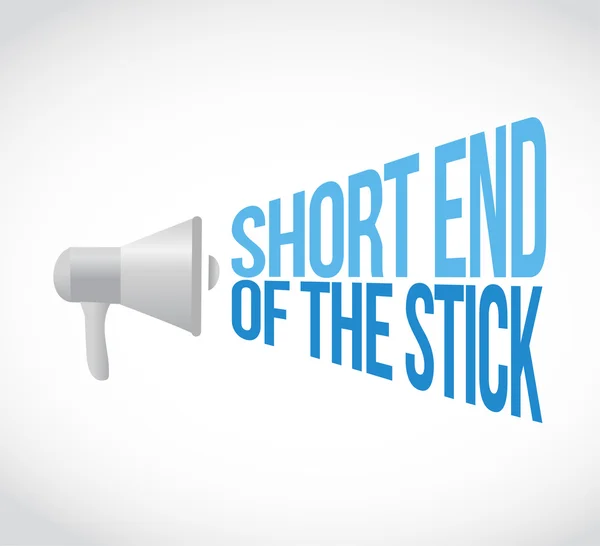 Short end of the stick megaphone loudspeaker — Stock Photo, Image