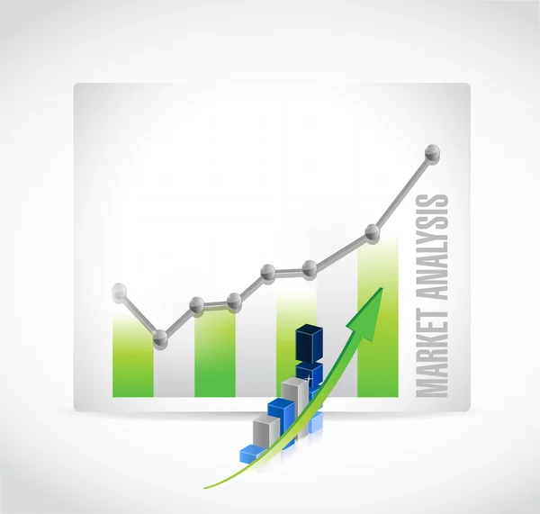 Analisi di mercato business graph sign concept — Foto Stock
