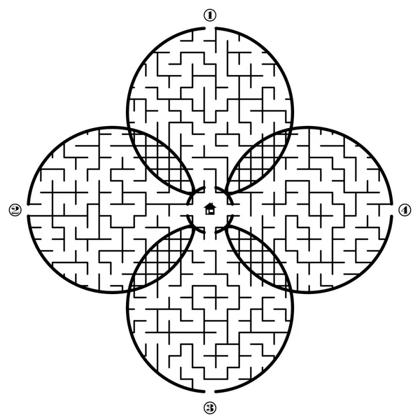 Laberinto vector ilustración — Archivo Imágenes Vectoriales