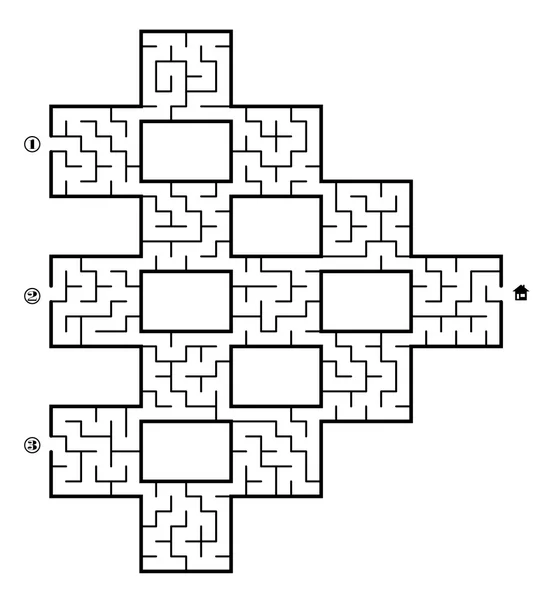 Laberinto laberinto laberinto vector — Archivo Imágenes Vectoriales