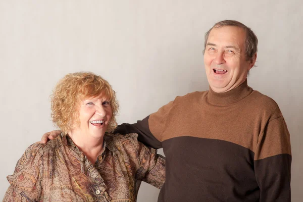 Happy elderly husband and wife — Stock Photo, Image