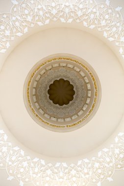 Sheikh Zayed cami Abu Dabi de mimari detay
