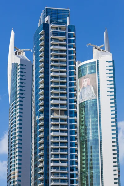 A Marina District, Dubai modern építészet — Stock Fotó