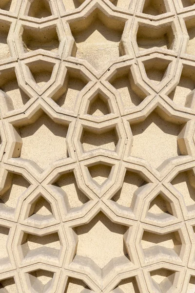 Parete ornamento arabo sulla moschea a Dubai — Foto Stock