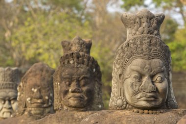 Rakamlar Bayon Temple, Unesco mirası, Kamboçya yakınındaki