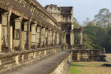 Angkor Wat temple Details with morning light, Cambodia