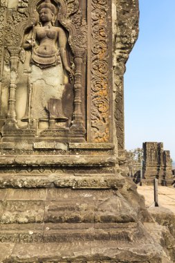 Phnom bakheng Angkor tapınakta. Siem reap, Unesco sitesi Kamboçya.