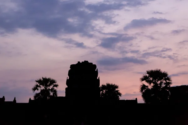 Sunrise in Angkor Wat, a UNESCO Heritage Site in Cambodia — Stock Photo, Image