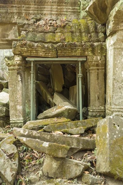プラサート ・ タ プローム寺院カンボジア ・ アンコール ・ トムの詳細 — ストック写真
