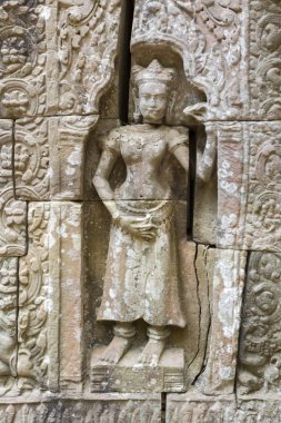 Beautiful Aspara at Baphuon temple,  UNESCO site in Cambodia