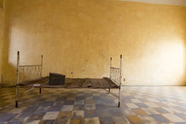 İç hücre, Tuol Sleng Müzesi veya S21 hapishane, Phnom Penh, C