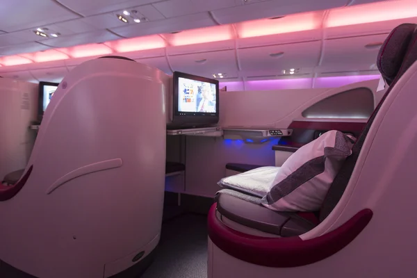 A380 Boeing Business Class aereo interno — Foto Stock