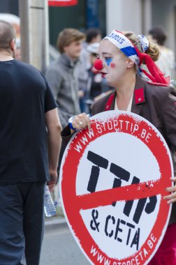 TTip oyun bitti eylemci bir kamu gösteri sırasında eylem 