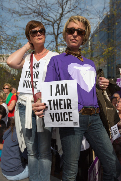 Belgian Gaia activists protest on the streets of Brussels