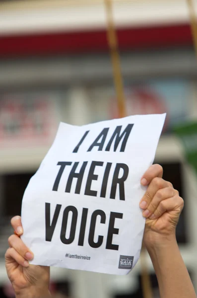 Belgian Gaia activists protest on the streets of Brussels — Stock Photo, Image