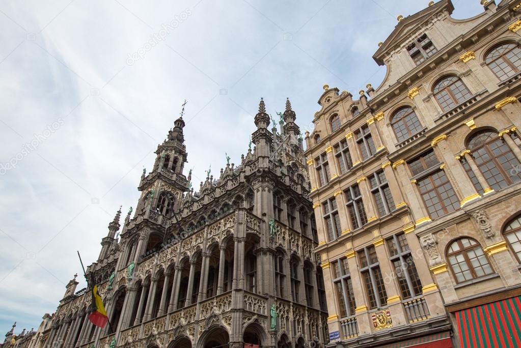 Ornate buildings of Grand Place, Brussels