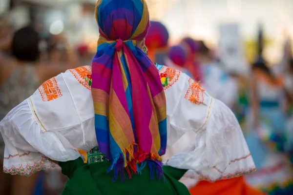 Woman dancing during Carnival, Galapagos Islands — Stock Photo, Image