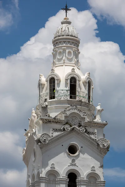 Detal z National Cathedral na Plaza Grande, Quito — Zdjęcie stockowe