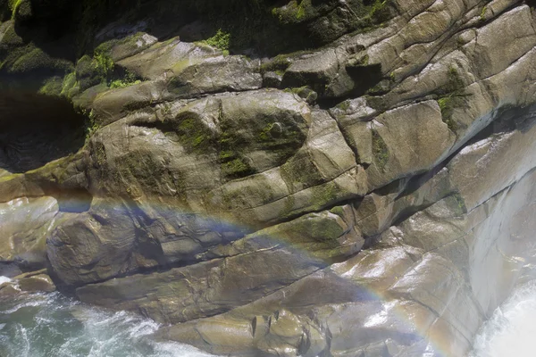 Pailon del Diablo and its waterfall, Banos, Ecuador — Stock Photo, Image