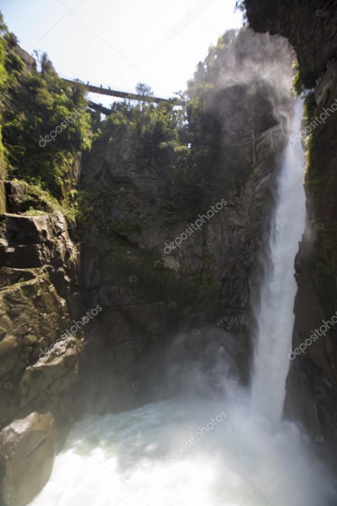 Pailon del Diablo and its waterfall, Banos, Ecuador