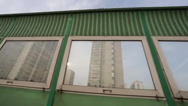 Шанхай skyline від шосе під час заходу, Китай — стокове відео