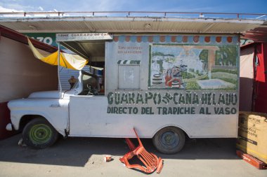 Eski gıda kamyon ile fantezi tasarım, Ciudad Bolivar, Venezuela