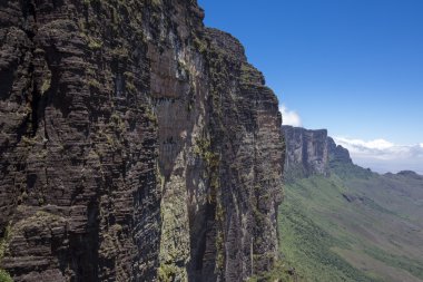 Roraima Tepui - Table Mountain - üçlü sınırdan, Venezu göster