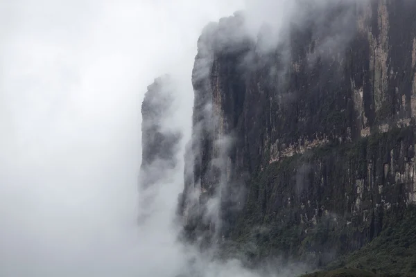 Kukenan tepui bulutlar. Mount Roraima. Venezuela, — Stok fotoğraf