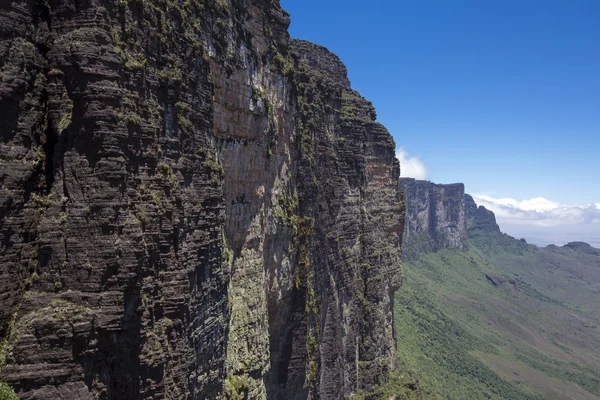 Vista desde Roraima Tepui - Montaña de la Mesa - Triple frontera, Venezu — Foto de Stock