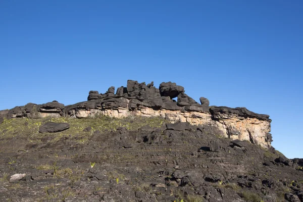 首脑会议的山罗赖马，由火山黑色 st 的奇怪世界 — 图库照片