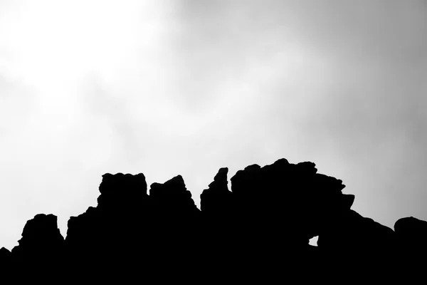 Silueta de Acantilados, nubes y cielo en el Monte Roraima . —  Fotos de Stock