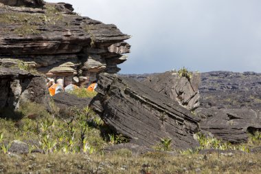 Kamp Mount Roraima üstüne