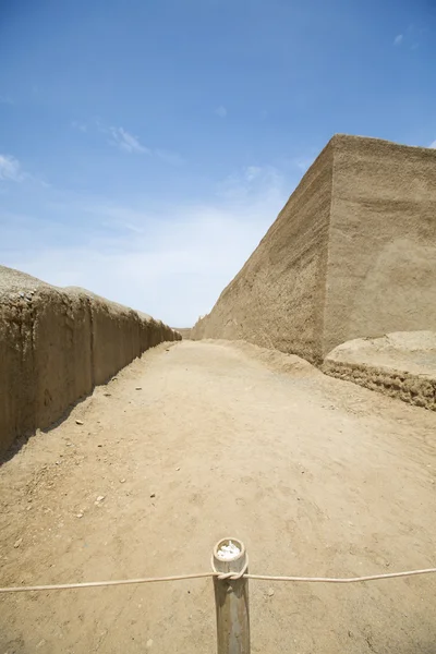 Detail of historic city of Chan Chan, Trujillo — Stock Photo, Image