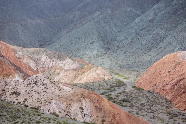 Purmamarca, colorful mountains in Argentina — Stok fotoğraf