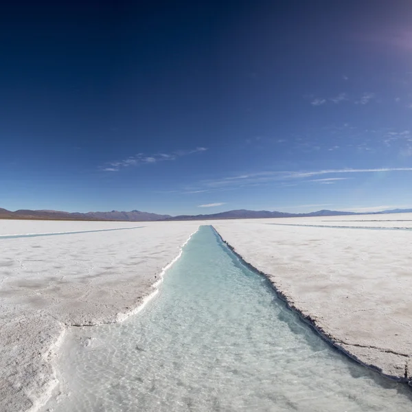 Salt desert in the Jujuy Province, Argentina — Stock Photo, Image