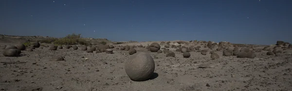 Formaciones de arenisca en Ischigualasto por la noche, Argentina —  Fotos de Stock