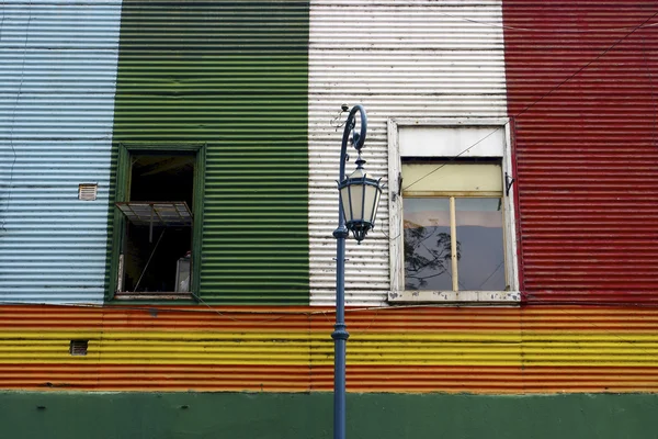 Λεπτομέρεια χρωματιστό αρχιτεκτονικής στο La Bocca — Φωτογραφία Αρχείου