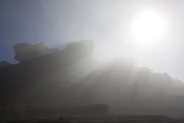 Vista surrealista en la cima del Monte Roraima con gran efecto de luz —  Fotos de Stock